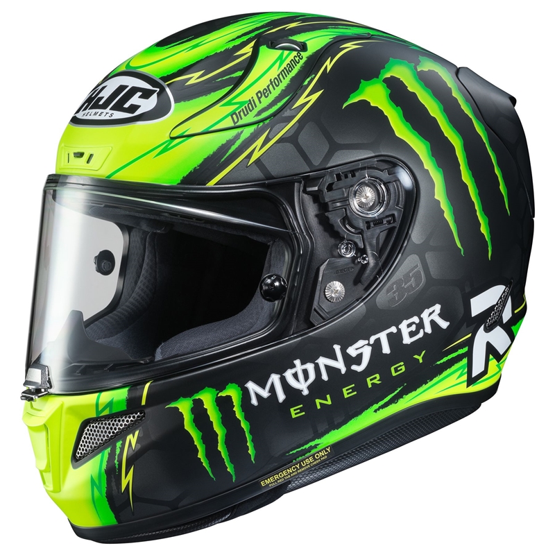 Capacete HJC RPHA 11 Pro Cal Crutclow Preto/Verde Grid Motors