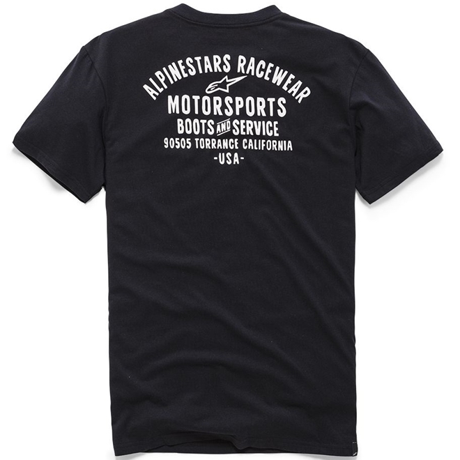 T-Shirt Uomo Alpinestars Service Premium Pocket – Cotone, Con Taschino