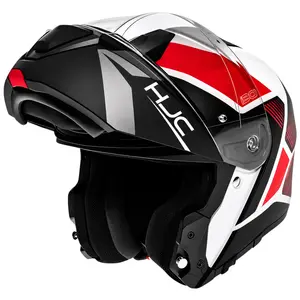 Imagem 3 de Capacete HJC I90 Hollen Preto/Vermelho/Branco (Articulado)