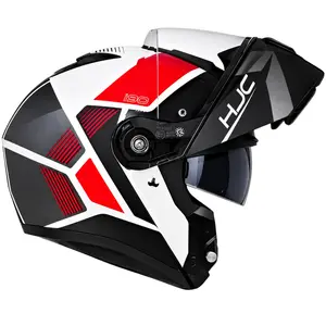 Imagem 2 de Capacete HJC I90 Hollen Preto/Vermelho/Branco (Articulado)