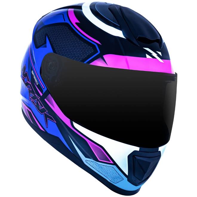 Capacete Norisk Razor Speedmax Preto/Roxo - Grid Motors