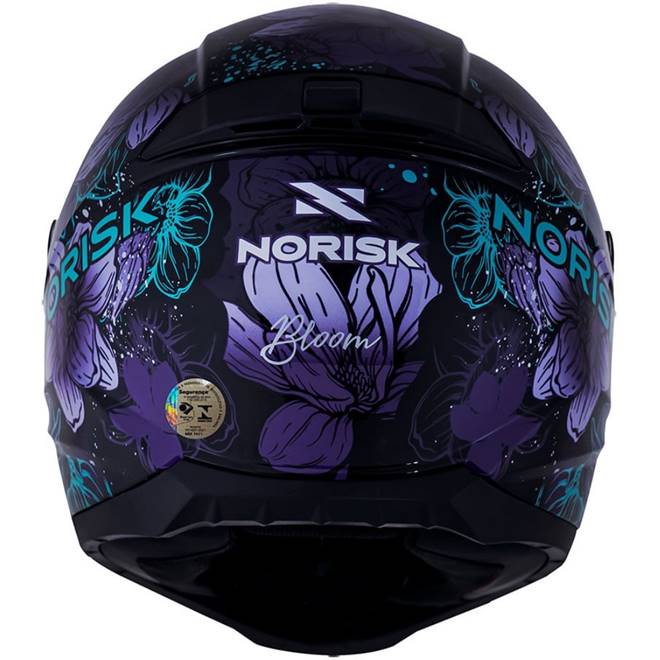 Capacete Norisk Razor Bloom - Preto/Roxo - Grid Motors