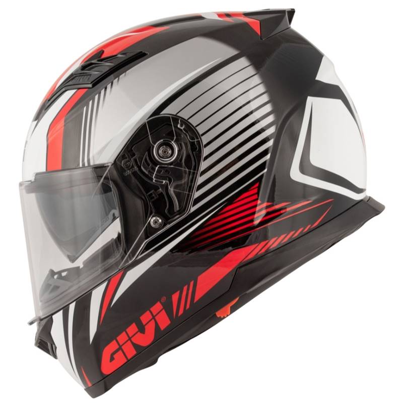 Capacete Givi 50.5 Stoccarda Blade Preto/Vermelho (Viseira S