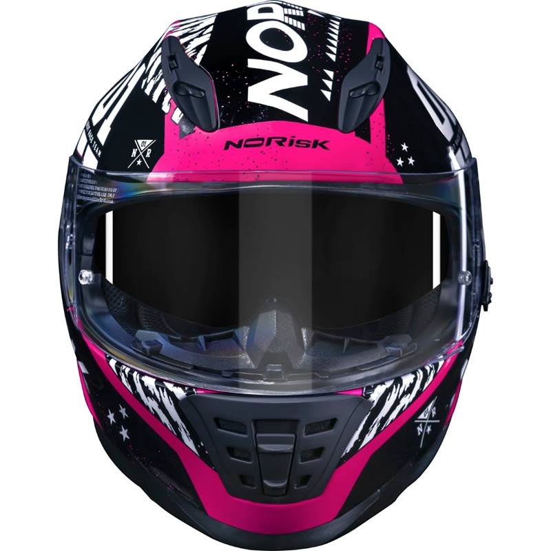 Capacete Norisk FF302 Soul Tokyo - Preto/Rosa - Grid Motors
