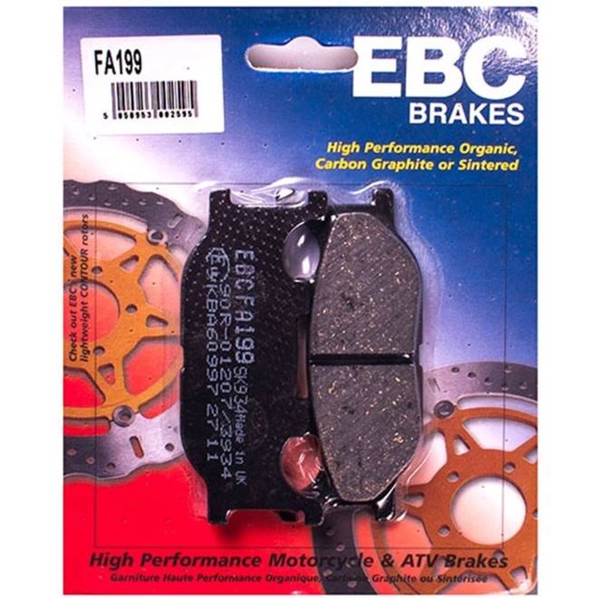 EBC Brakes FA229V Semigesinterte Bremsbeläge – Für ATV & Off-Road, Radiusgeschliffen, Asbestfrei