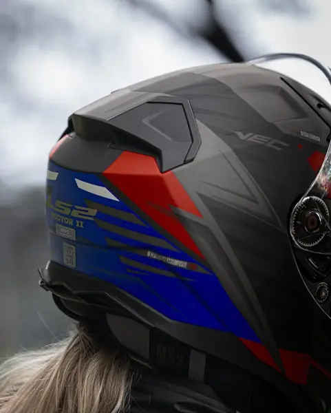 Capacete LS2 Vector 2 FF811 Absolute - Azul/Vermelho/Preto Fosco