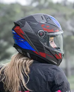 Imagem 7 de Capacete LS2 Vector 2 FF811 Absolute - Azul/Vermelho/Preto Fosco