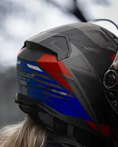 Imagem 9 de Capacete LS2 Vector 2 FF811 Absolute - Azul/Vermelho/Preto Fosco