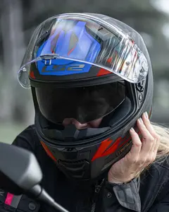 Imagem 8 de Capacete LS2 Vector 2 FF811 Absolute - Azul/Vermelho/Preto Fosco