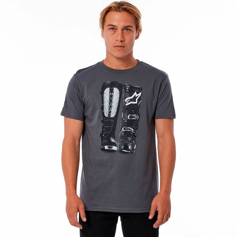 Camiseta Alpinestars Victory Roots Cinza - Grid Motors