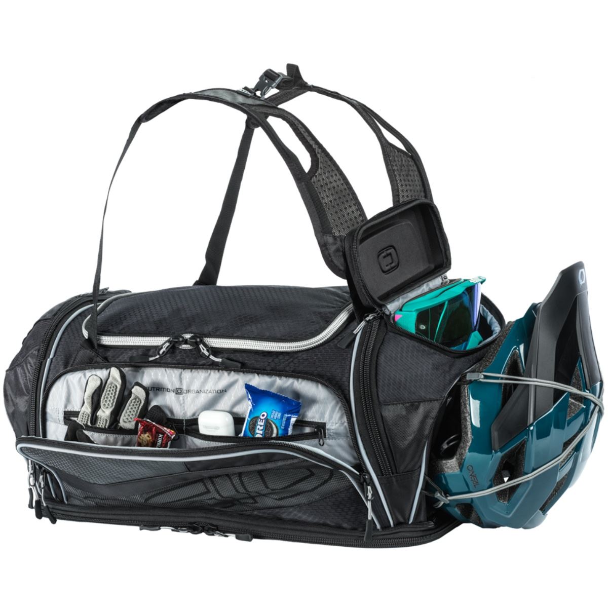 Mala Ogio Duffle Gravity Preto/Cinza Grid Motors