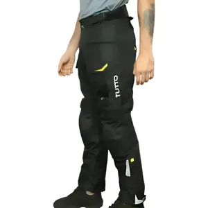 Imagem 2 de Calça Tutto Moto Everest Preto/Amarelo Fluor