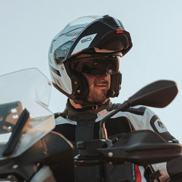 Capacete HJC RPHA 90S Cadan - Preto/Cinza/Branco/Vermelho (Articulado ...