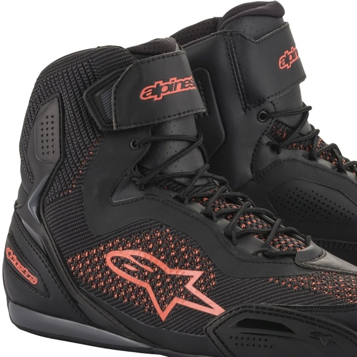 Scarpe Alpinestars FQ20 Faster 3 Rideknit nero rosso | [it
