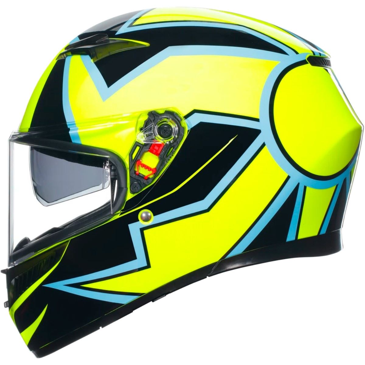 Capacete AGV K3 Phillip Island Amarelo/Azul - Valentino Rossi