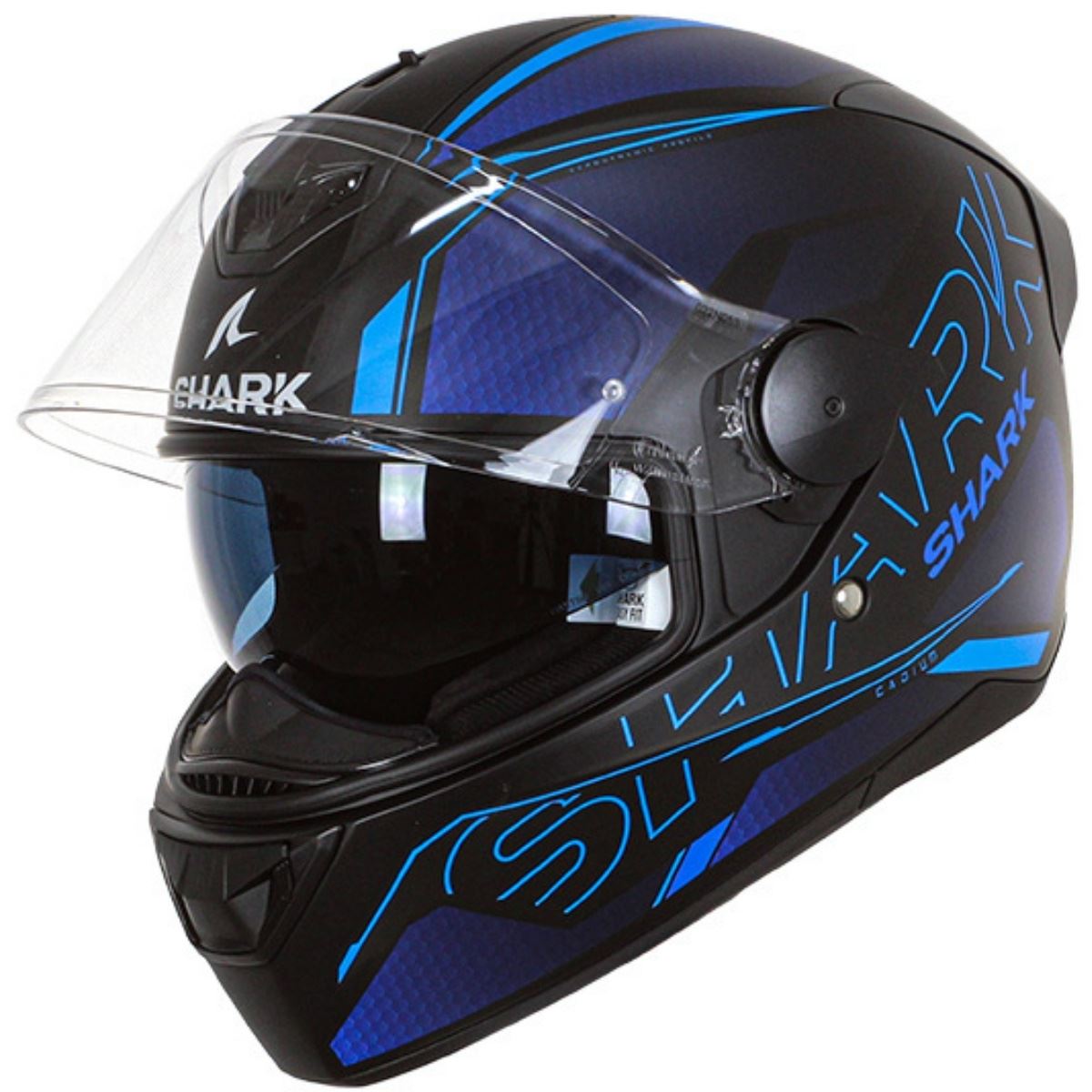 SHARK D-SKWAL 3 Fawn Casco Integral De Moto Negro Violeta Amarillo
