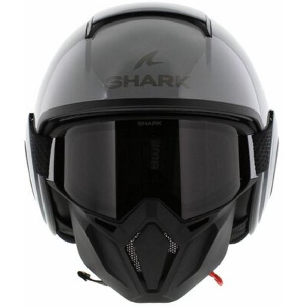 Capacete Shark Street Drak Blank - Cinza - Grid Motors