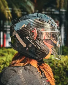 Imagem 6 de Capacete LS2 Infinity 2 Monocolor Carbon - Preto