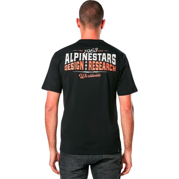 Camiseta Alpinestars Solitaire Para Hombre - Diseño Icónico, Ajuste Regular - 100% Algodón, Cuello Reforzado