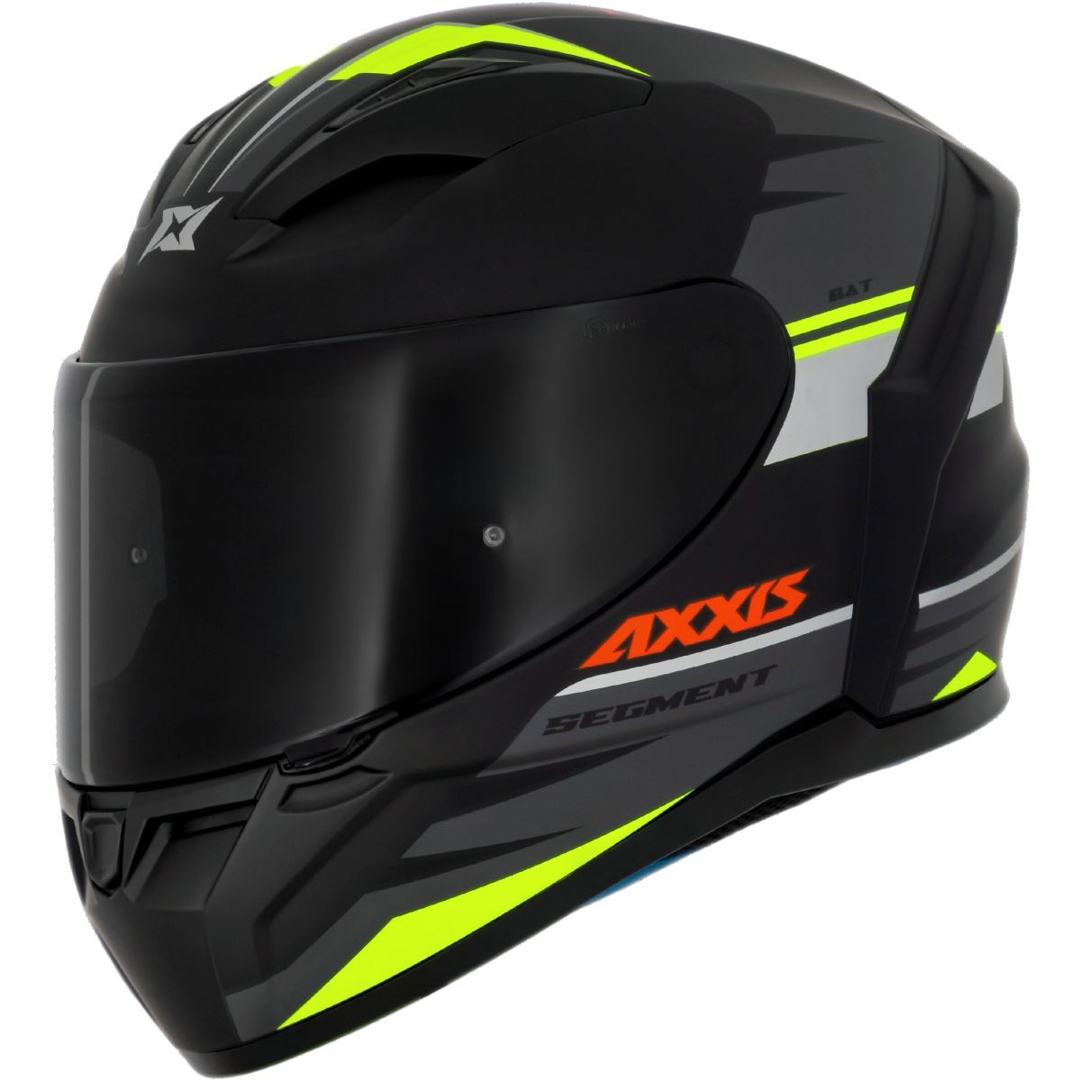 Capacete Axxis Segment Bat - Preto Fosco - Grid Motors