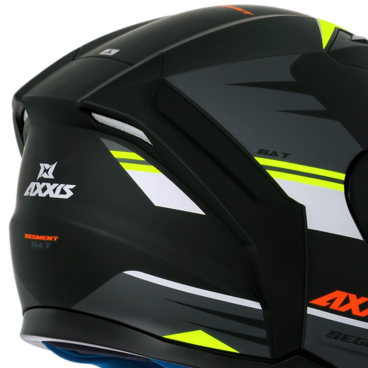 Capacete Axxis Segment Bat - Preto Fosco - Grid Motors