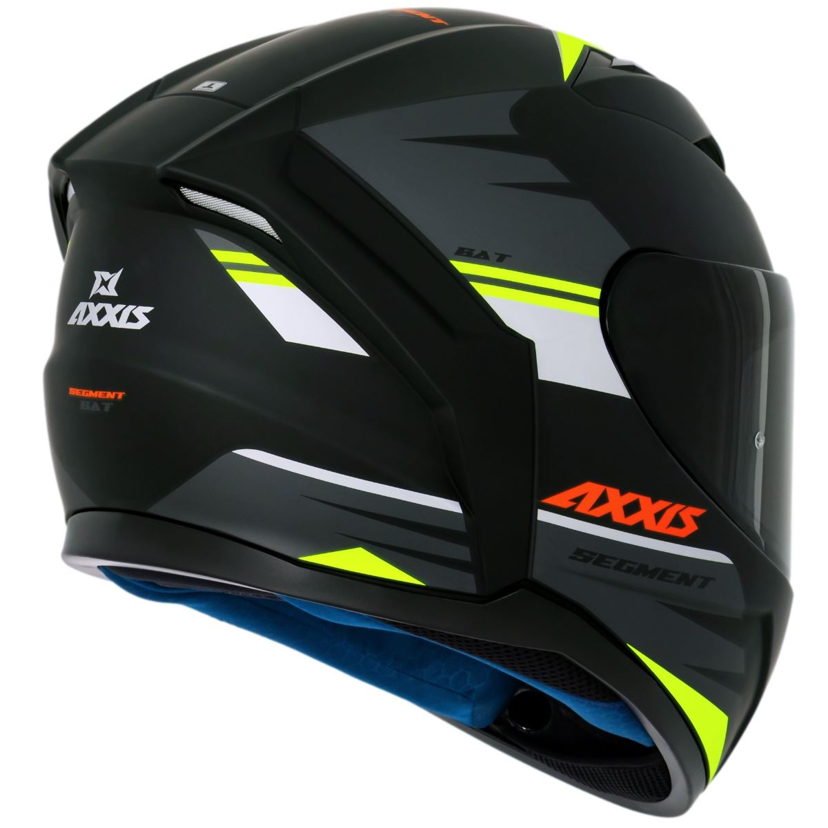 Capacete Axxis Segment Bat - Preto Fosco - Grid Motors