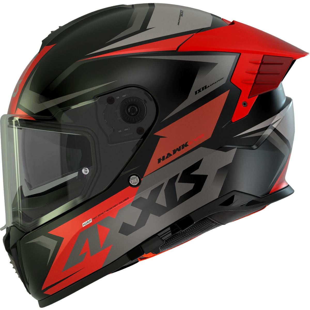Capacete Axxis Hawk Evo SV Ixil - Vermelho Fosco