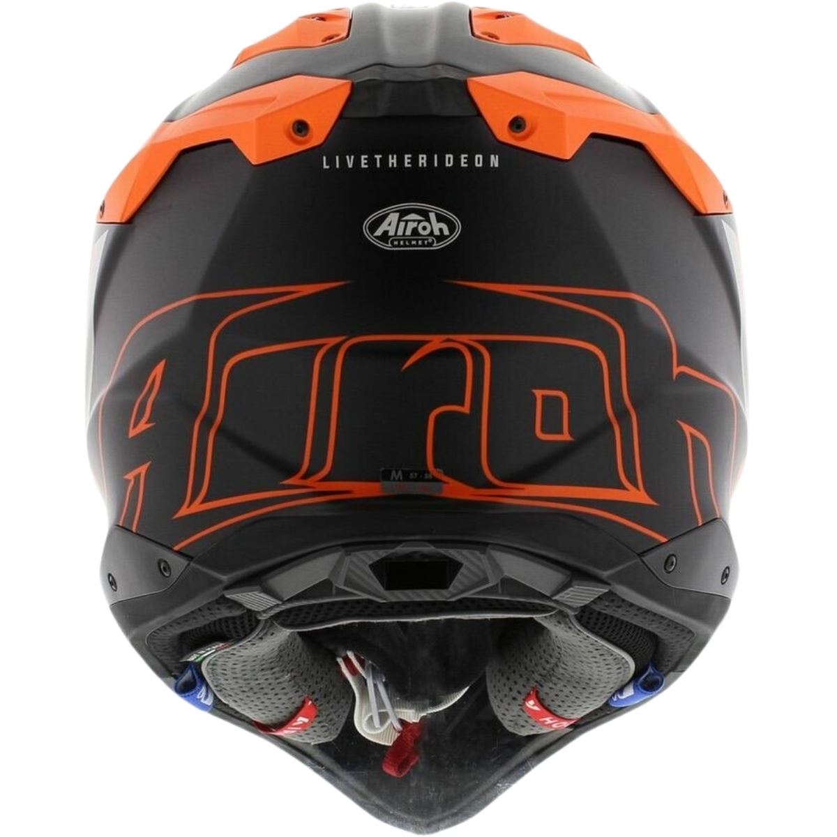 Capacete Airoh Aviator 3 Glory Laranja Fosco - Grid Motors