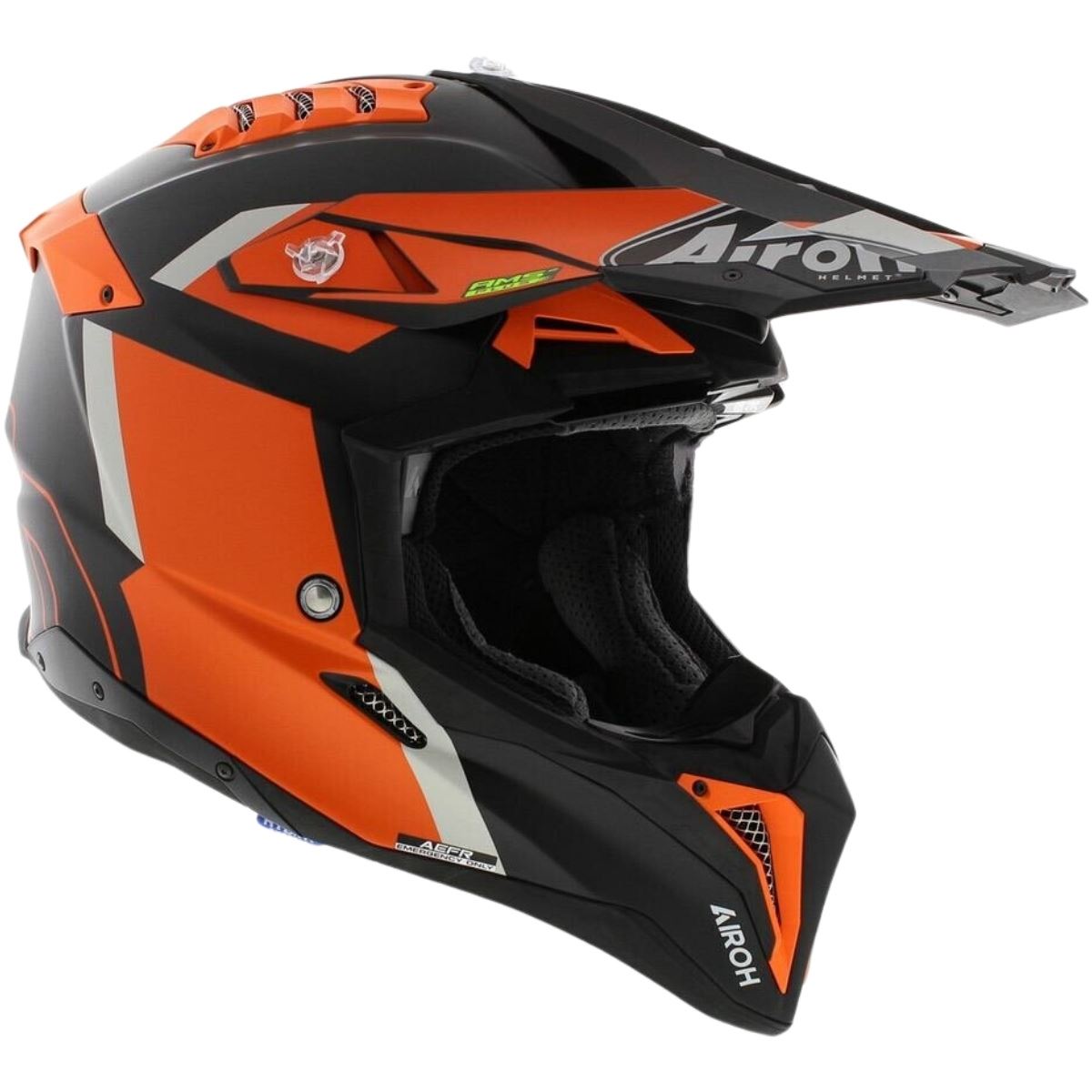 Capacete Airoh Aviator 3 Glory Laranja Fosco - Grid Motors