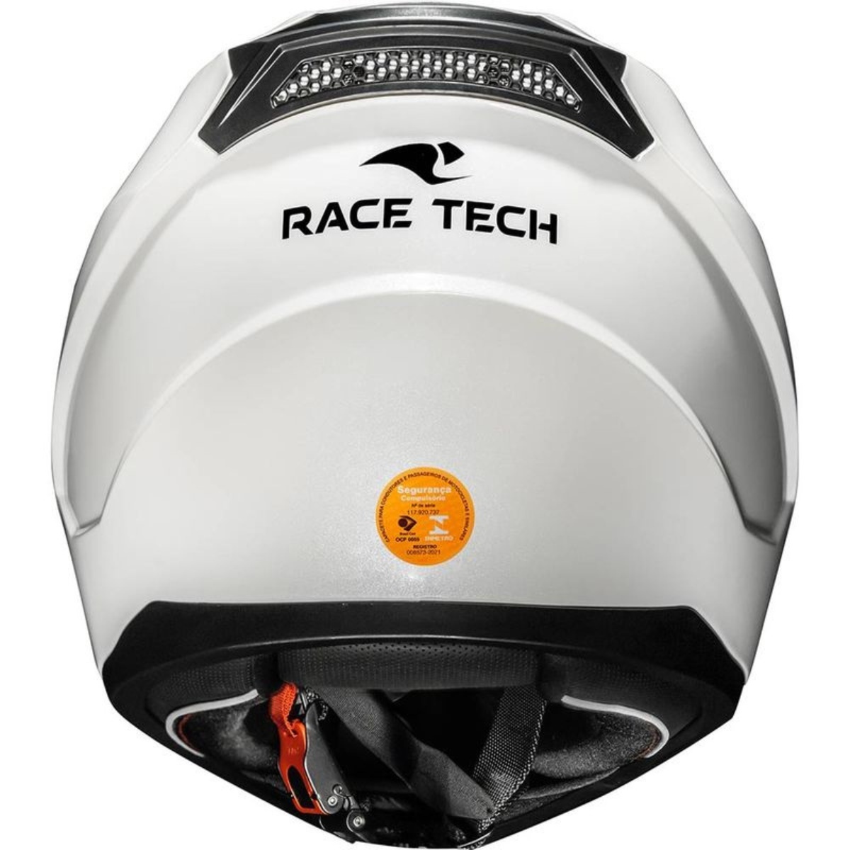 Capacete Race Tech Sector Monocolor - Branco - Grid Motors
