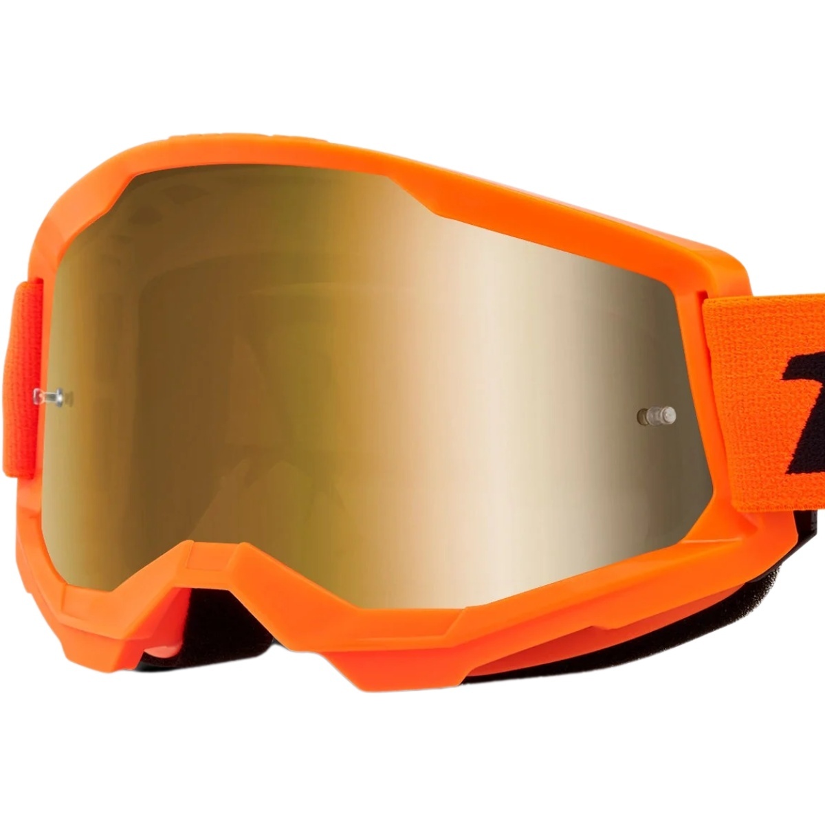 Maschera 100% Strata 2 White Con Lente Trasparente - Per Sport E Protezione