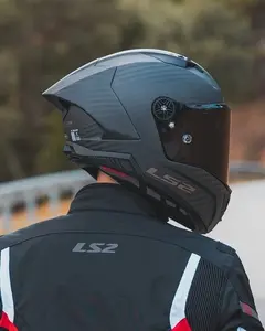 Capacete LS2 Thunder Carbon GP Aero Monocolor - Preto Fosco - Grid