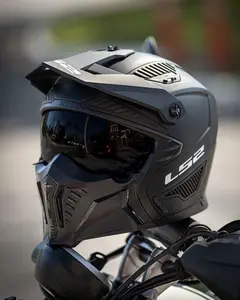 Imagem 5 de Capacete LS2 Drifter Monocolor - Preto Fosco (4 em 1)