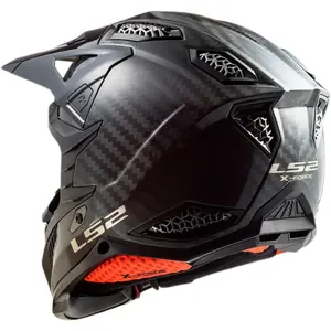 Imagem 10 de Capacete LS2 MX703 X-Force Carbon Monocolor - Preto