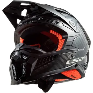 Imagem 4 de Capacete LS2 MX703 X-Force Carbon Monocolor - Preto