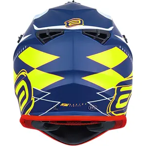 Imagem 4 de Capacete ASW R3 Victorius - Azul/Amarelo/Branco