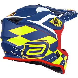 Imagem 3 de Capacete ASW R3 Victorius - Azul/Amarelo/Branco