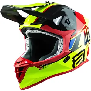 Capacete ASW R3 Evade - Vermelho/Preto/Amarelo Fluor