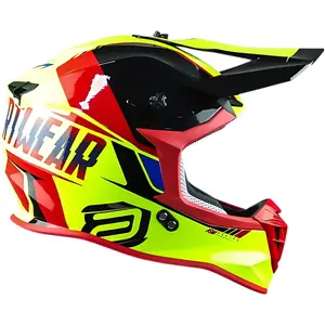 Imagem 2 de Capacete ASW R3 Evade - Vermelho/Preto/Amarelo Fluor