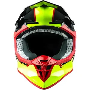 Imagem 3 de Capacete ASW R3 Evade - Vermelho/Preto/Amarelo Fluor
