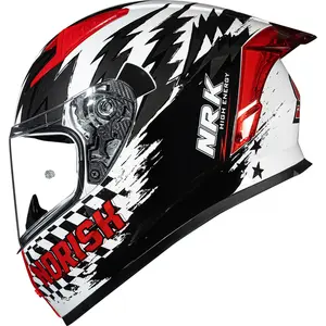 Capacete Norisk Flow Daytona - Branco/Vermelho