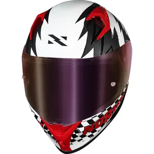 Imagem 4 de Capacete Norisk Flow Daytona - Branco/Vermelho