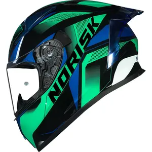 Capacete Norisk Flow Pulse - Verde/Azul