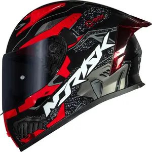 Imagem 2 de Capacete Norisk Flow Robot - Preto/Vermelho