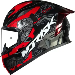 Capacete Norisk Flow Robot - Preto/Vermelho