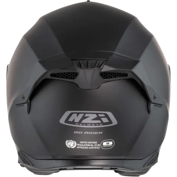 Capacete NZI Go Rider Monocolor - Preto Fosco - Grid Motors
