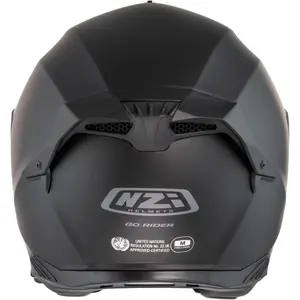 Imagem 4 de Capacete NZI Go Rider Monocolor - Preto Fosco