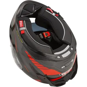 Imagem 5 de Capacete NZI Go Rider Motion - Cinza/Vermelho/Preto