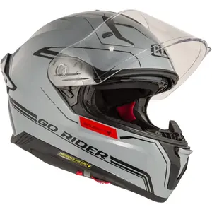Imagem 3 de Capacete NZI Go Rider Solid Noveau - Cinza Nardo