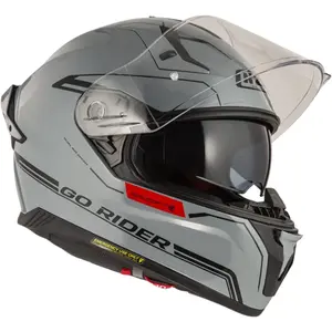 Imagem 4 de Capacete NZI Go Rider Solid Noveau - Cinza Nardo